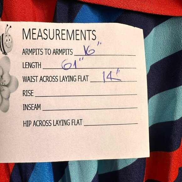 Eliza J Maxi Dress Women 6 Jersey Navy Red Scarf Geometric Sash Flowy A-Line - Picture 14 of 14